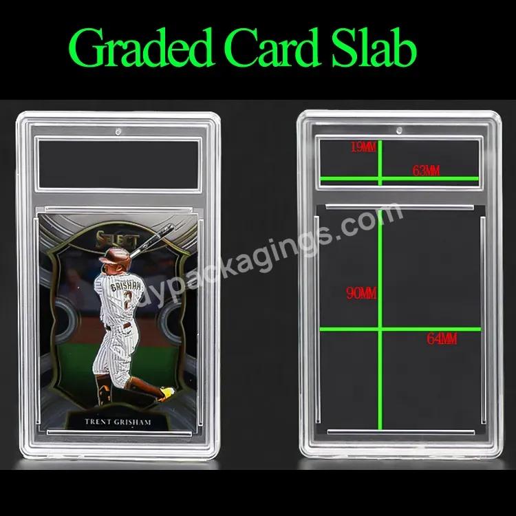 Trading Sports Grading Grade Card Slab Rookie Football Trading Card Plastic Case For Psa Card Case Ultrasonic For Yu-gi-oh