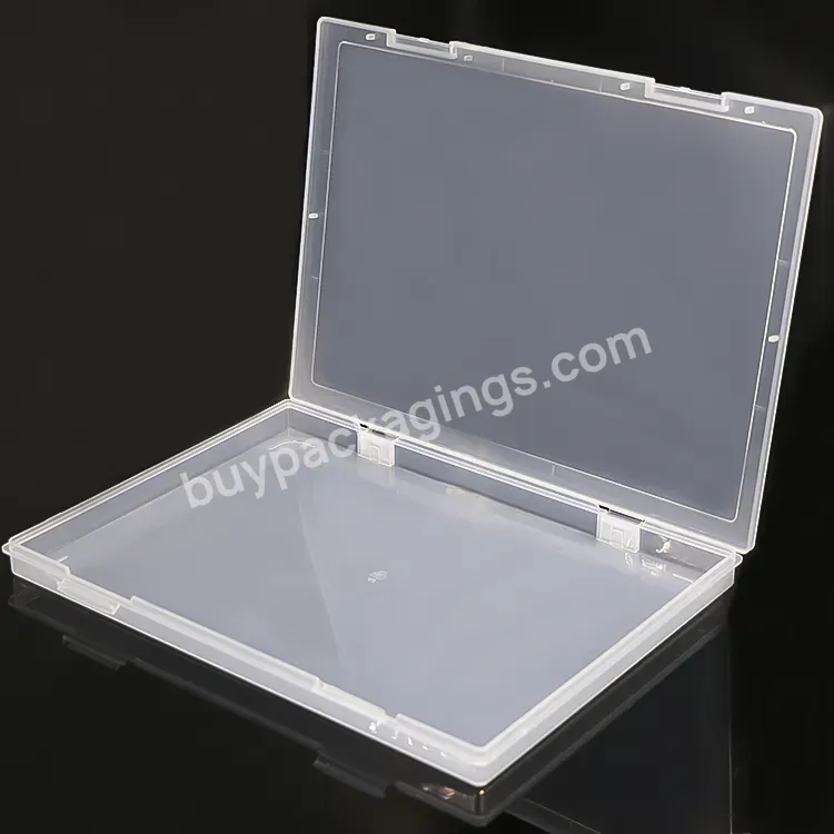 Translucent Jewelry Storage A4 A5 A6 Paper Transparent Container Plastic Clear File Box With Lid