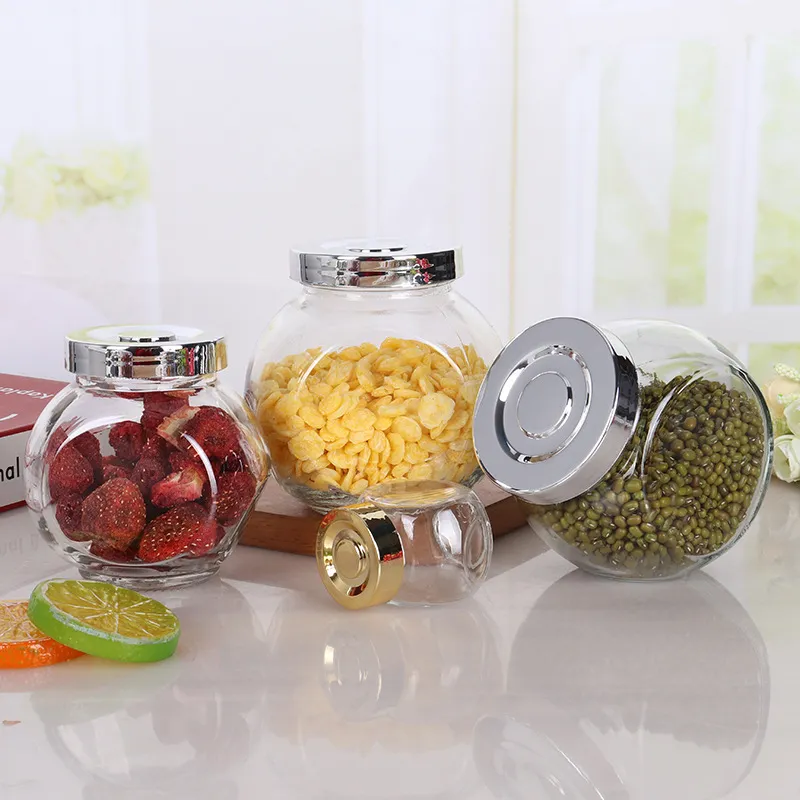 Transparent 200ML450ML750ML1400ML Packaging Seasoning Bottle Spice Glass Pot Jar