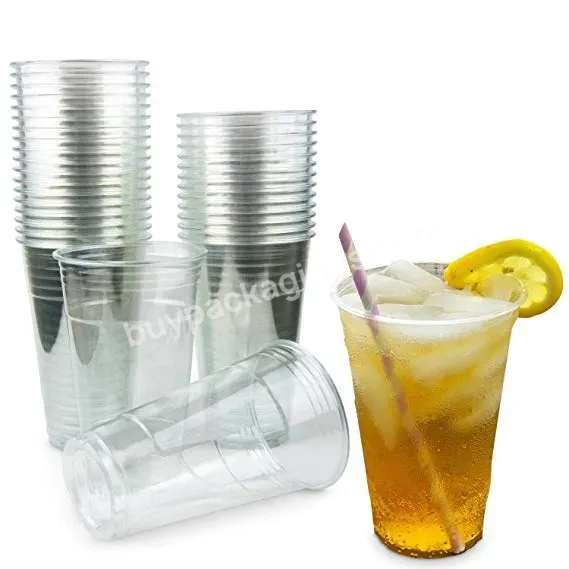 Transparent 500ml Custom Party Disposable Plastic 16 Oz Pla 100% Biodegradable Beer Cups - Buy Plastic Beer Cup,Disposable Beer Cups,Disposable Plastic Beer Cups.