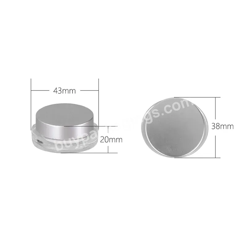 Transparent 5ml Plastic Cosmetic Jar With Lid