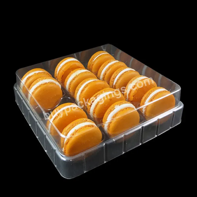 Transparent Clear Macaron Boxes Blister Packaging Box Display Tray Event Party Supplies Casamento Gift Boxes Cases