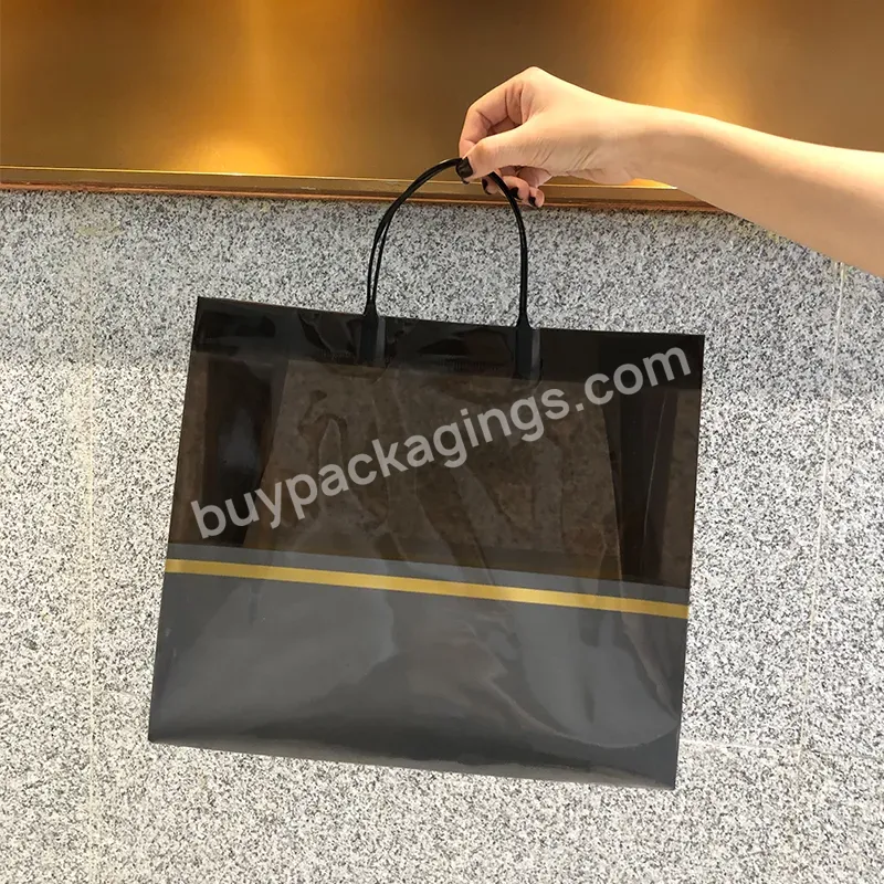 Transparent Clothing Store Portable Plastic Gift Packaging Bag Pvc Gift Bag Good-looking And Convenient To Carry Bag