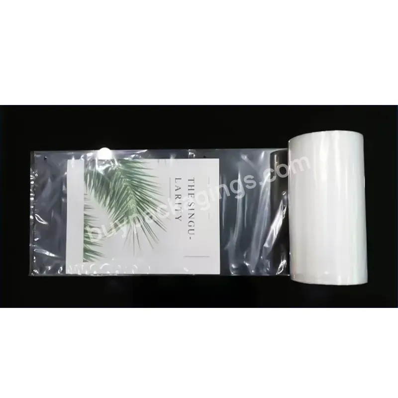 Transparent Continuous Roll Bag Pe Single-sided Pre-opening Shipping Bags With Continuous Roll Flat Packaging Bags Wholesale