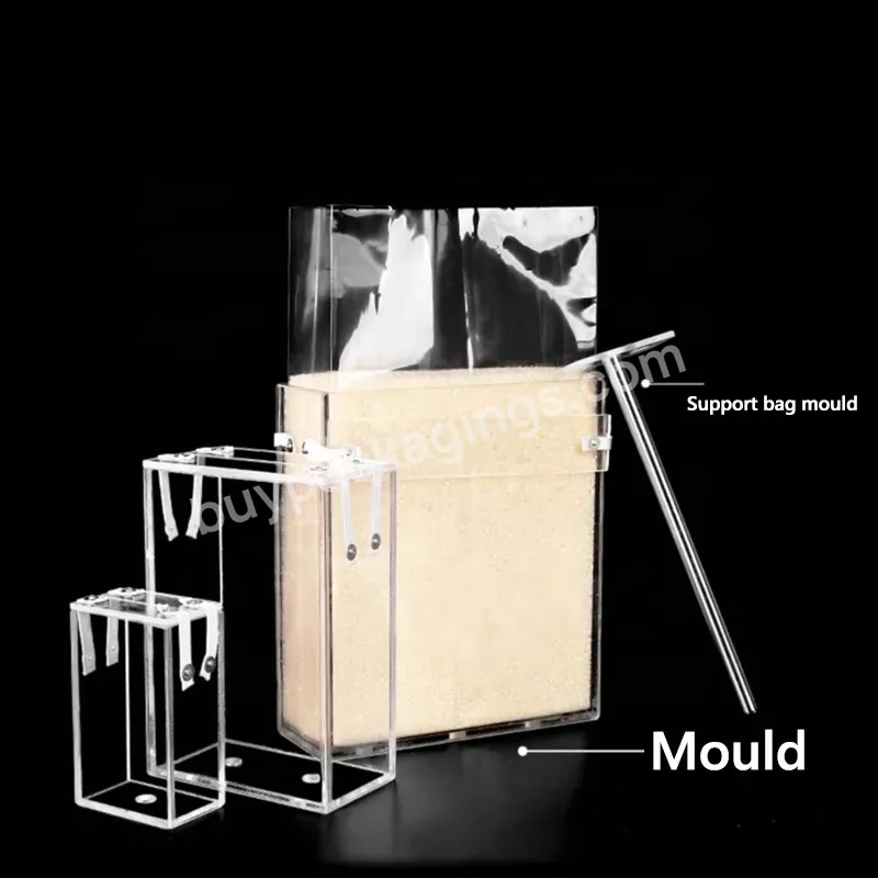 Transparent Cuboid Rice Brick Bag Mold Box Acrylic Material Plastic Mould For Rice