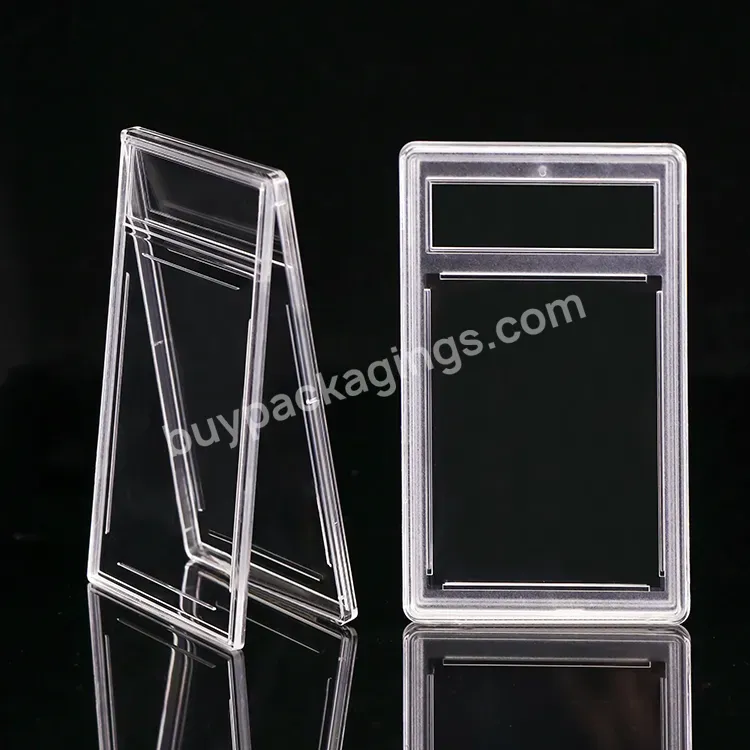 Transparent Customized Wholesale Storage Display Plastic Clear Case Holder Bgs Sports Card Slab Graded Trading Card Slab