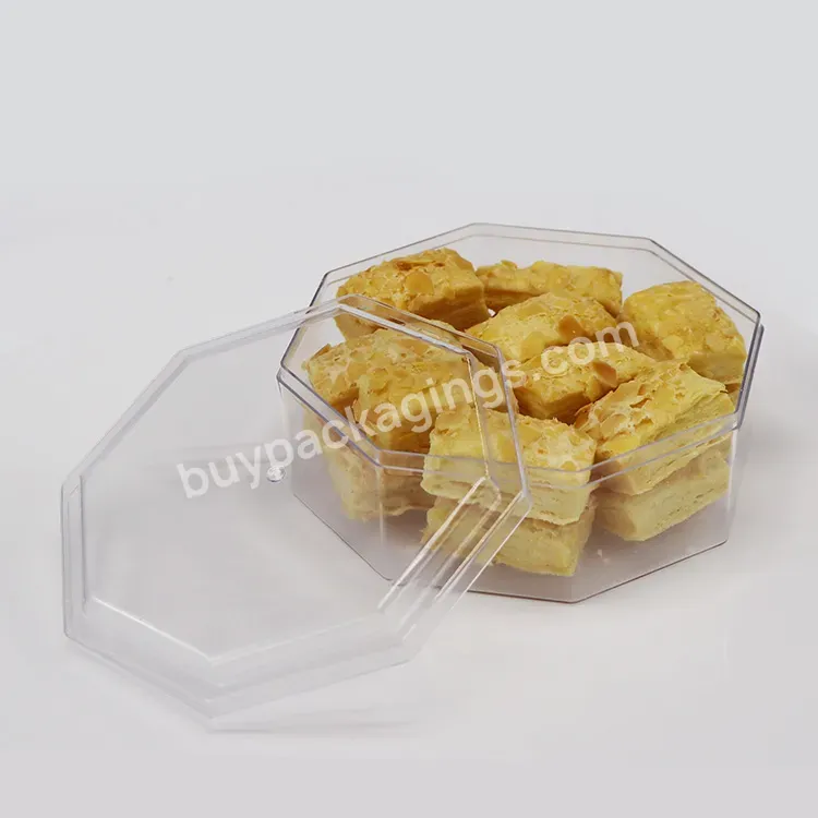 Transparent Dessert Box Plastic Fruit Dessert Packaging Case For Cookie Custom Snack Box Chocolate Biscuit Box