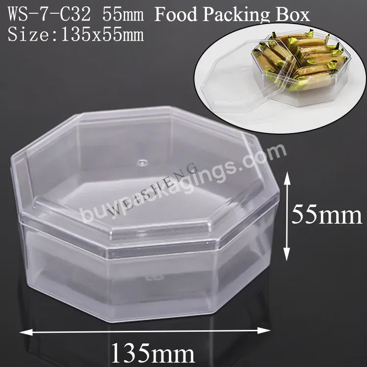 Transparent Dessert Box Plastic Fruit Dessert Packaging Case For Cookie Custom Snack Box Chocolate Biscuit Box