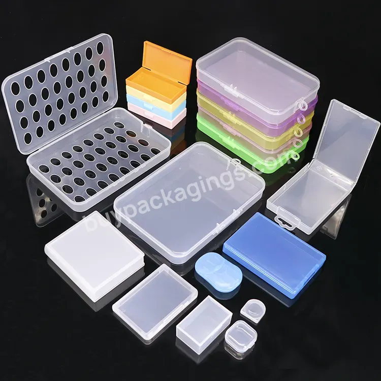 Transparent Foldable Make Up Storage Box With Lid Blank Plastic Tool Packing Case Pp Plastic Mini Storage Boxes