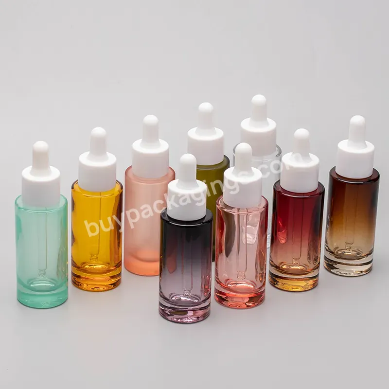 Transparent Glass Dropper Bottle Packaging 30ml For Facial Serum Skin Care