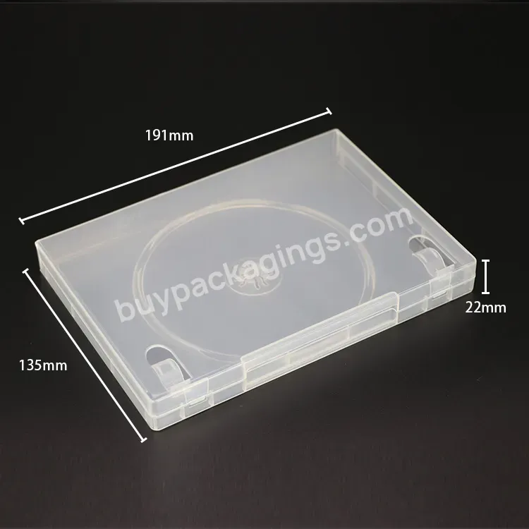 Transparent Hard Disc Casing Multi Discs Vcd Storage Dvd Movies Case Plastic Packing Cd Cover Box