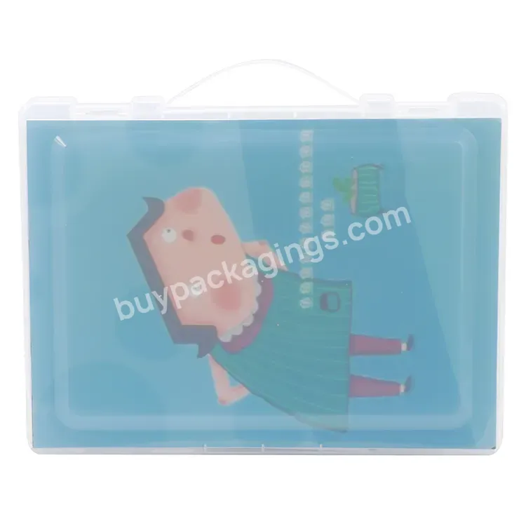 Transparent High Capacity Custom Waterproof Hangings Files A4 Office Stationery Plastic Pp File Folder With Handle - Buy Plastic Box With Handle,Transparent File Folder,Magazine File Box.