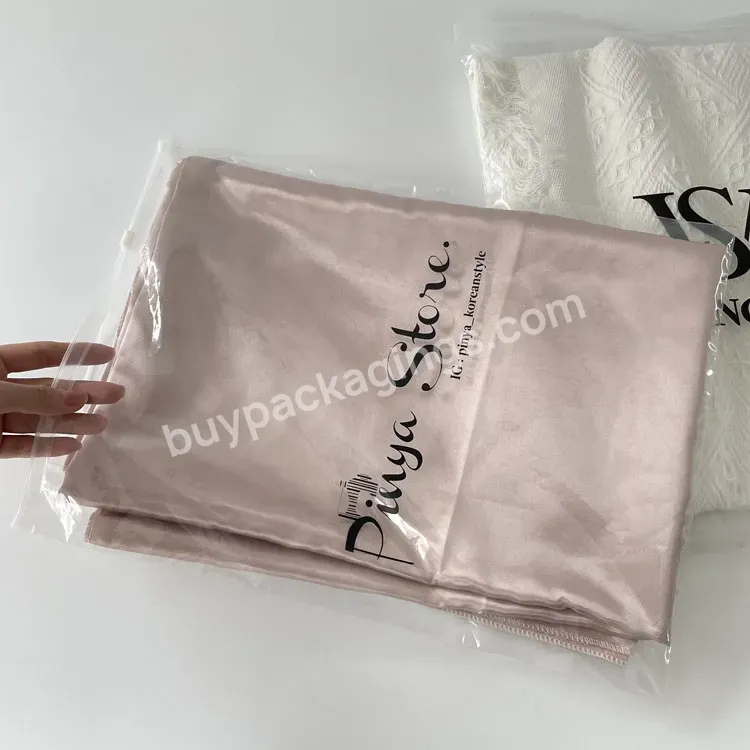 Transparent Pe Plastic Shopping Bags With Logos And Zipper Eco Friendly Zipper Lock Plastic Packaging Mylar Bags