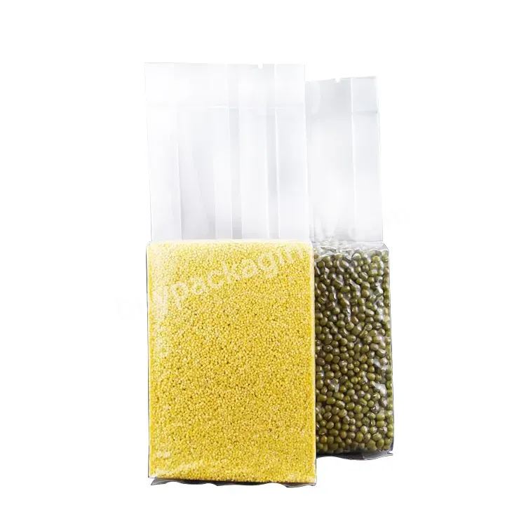 Transparent Plastic Pa / Pe Bag Food Rice Vacuum Packaging Storage Bag