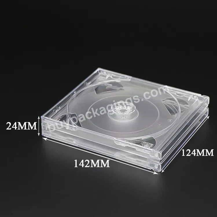 Transparent Plastic Packing Storage Mini Cd Plastic Case Blank Music Movie Video Disc Jewel Box Cd