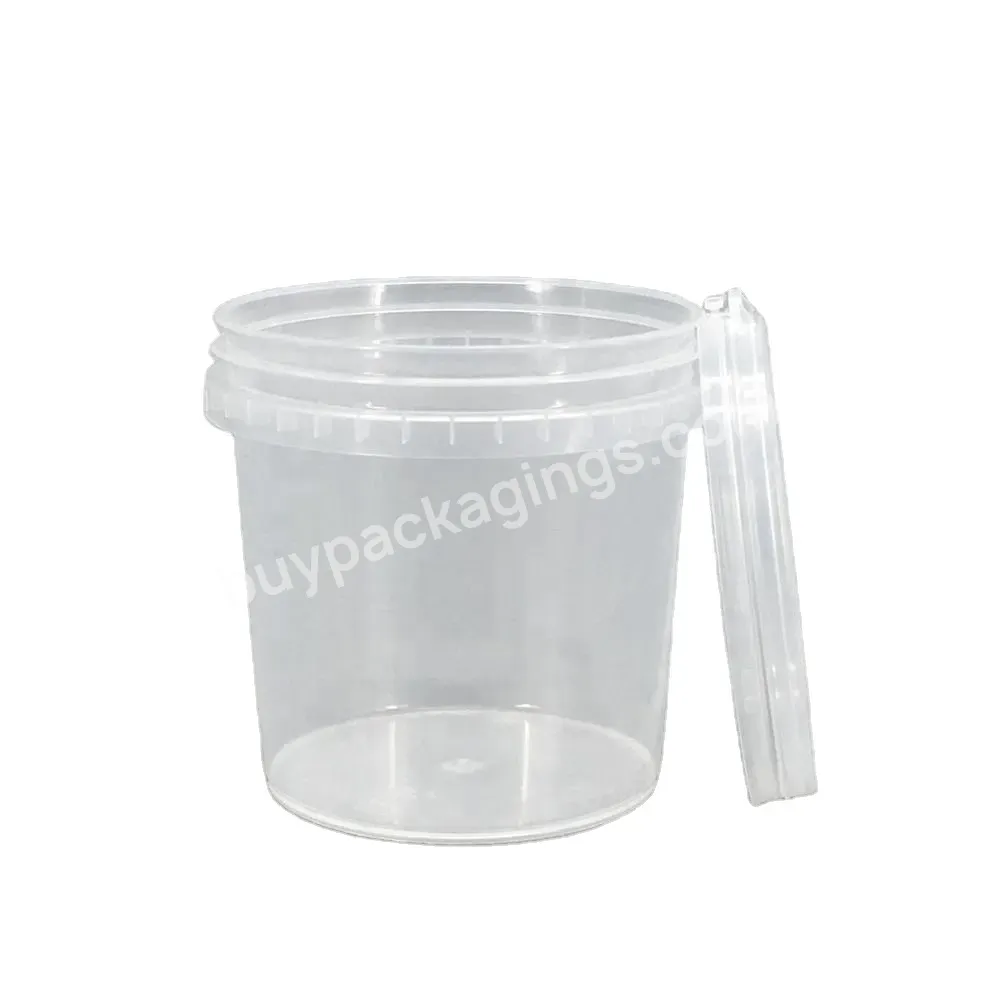 Transparent Plastic Pail Ice Bucket 1l Clear Plastic Bucket