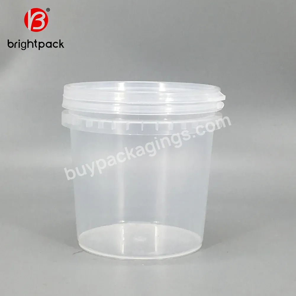 Transparent Plastic Pail Ice Bucket 1l Clear Plastic Bucket