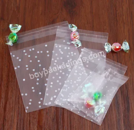 Transparent Plastic Self Adhesive Cookie Gift Bag Frosted Opp Birthday Party Candy Packaging Bag