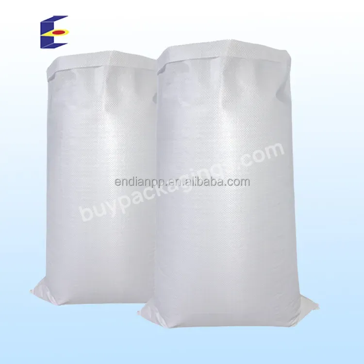 Transparent Polypropylene Pp Woven Bags Rice Grain Wheat Flour Sacks 10kg 25kg 50kg