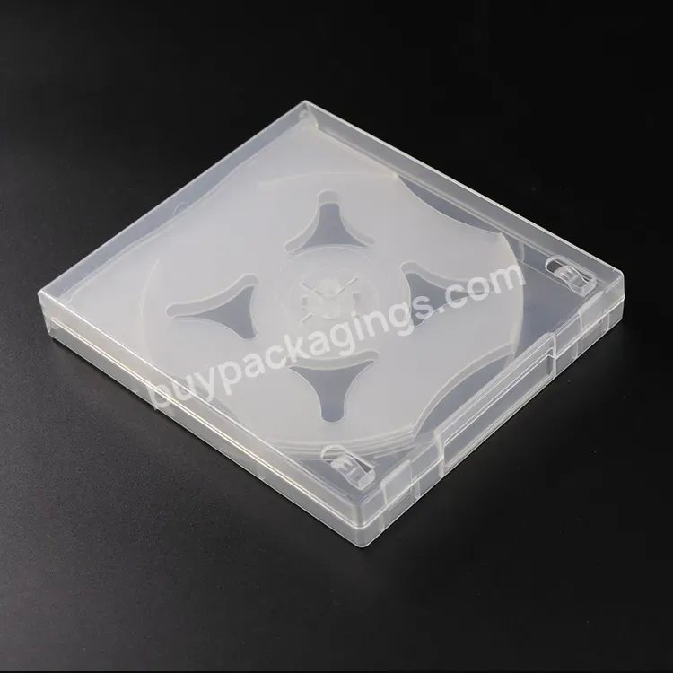 Transparent Portable Vcd Drive Long Cd Case Mini Plastic Packaging Storage Movie Dvd Box