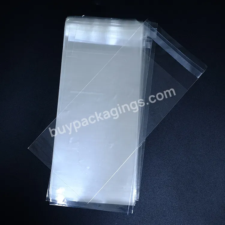 Transparent Recyclable Plastic Packaging Cellophane Bag Self-adhesive Bopp Bag In Stock Poly Bag