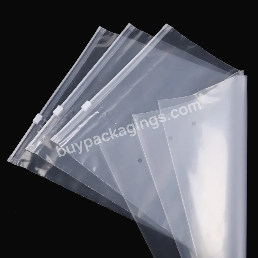 Transparent Resealable Clothes Custom Pe Zipper Lock Bag Poly Zipper Lock Plastic Packaging Bag