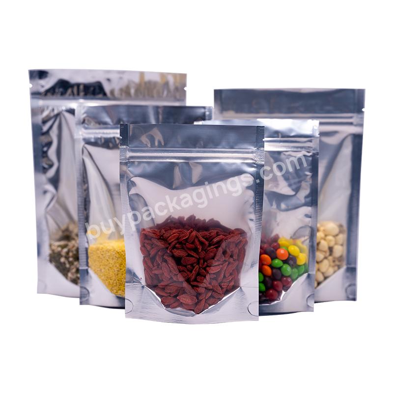 Transparent Resealable Dried Fruit Flower Tea Package Bag Plastic Food Packaging Bag