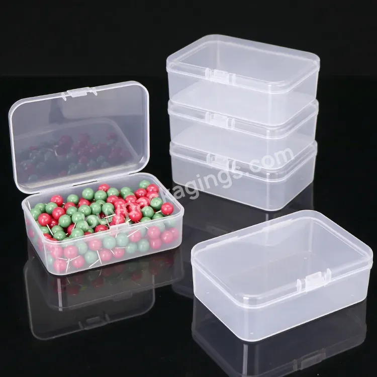 Transparent Small Box Packaging Case Clips Beads Storage Case Holder Pp Plastic Earplugs Container Earring Jewelry Packaging Box