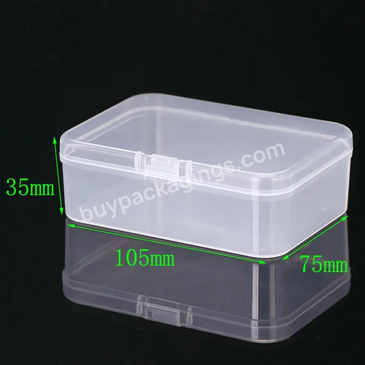 Transparent Small Box Packaging Case Clips Beads Storage Case Holder Pp Plastic Earplugs Container Earring Jewelry Packaging Box