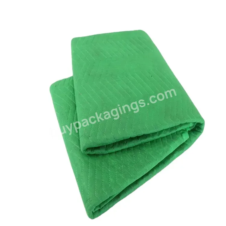 Transportation Blanket Non-slip Protective 72 X 80 Inch Non-woven Recycled Cotton Pad Furniture Moving Blanket