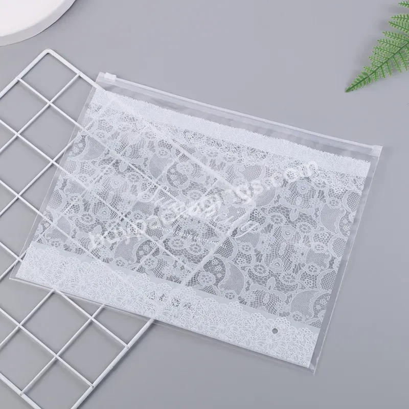 Travel Transparent Customised Printing Resealable Clean Zip Lock Plastic Bag For Clothes Packaging