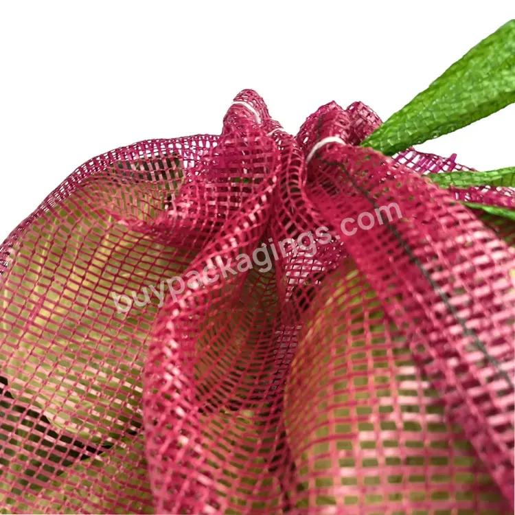 Tubular Onions Bag Fruit Packaging Bags Raschel Mesh Bag For Sale Potato