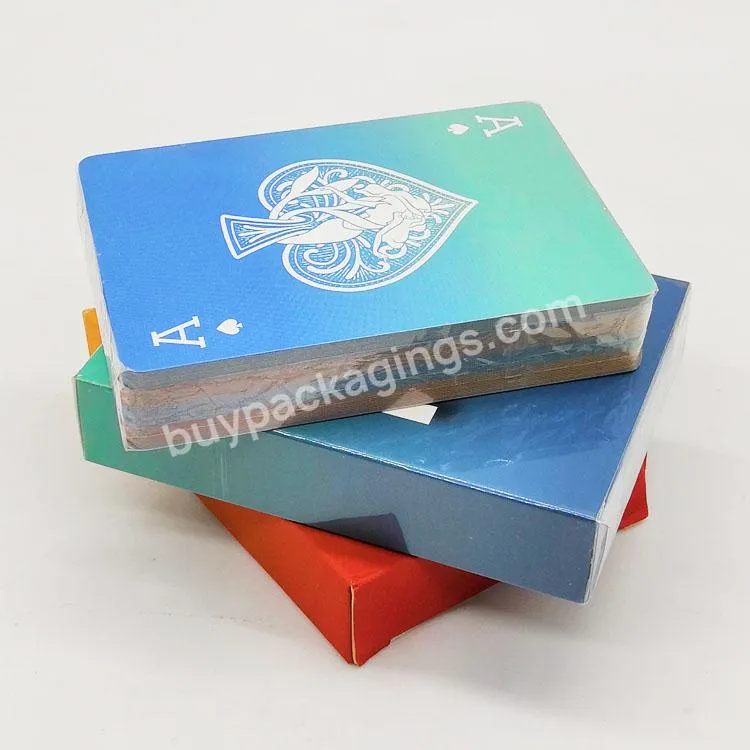 Two Sides Printing Cardboard Poker Game Wholesale Custom Playing Cards