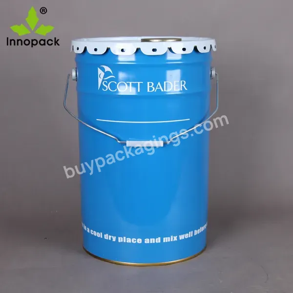 Un Approved Metal Custom Chemical Paint Pail 20l 5 Gallon Bucket With Lid