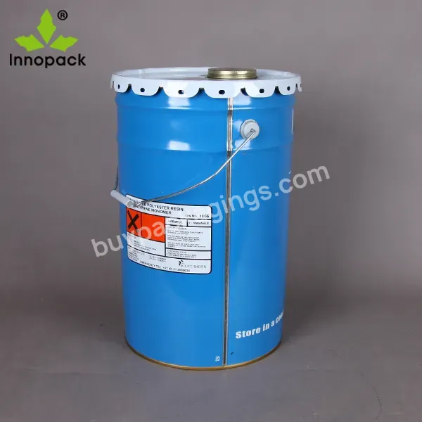 Un Approved Metal Custom Chemical Paint Pail 20l 5 Gallon Bucket With Lid