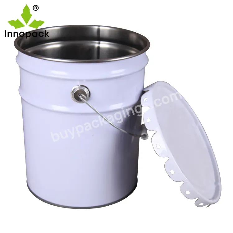 Un Rated Decorative 20 Liter Metal Bucket,Iron Hoop