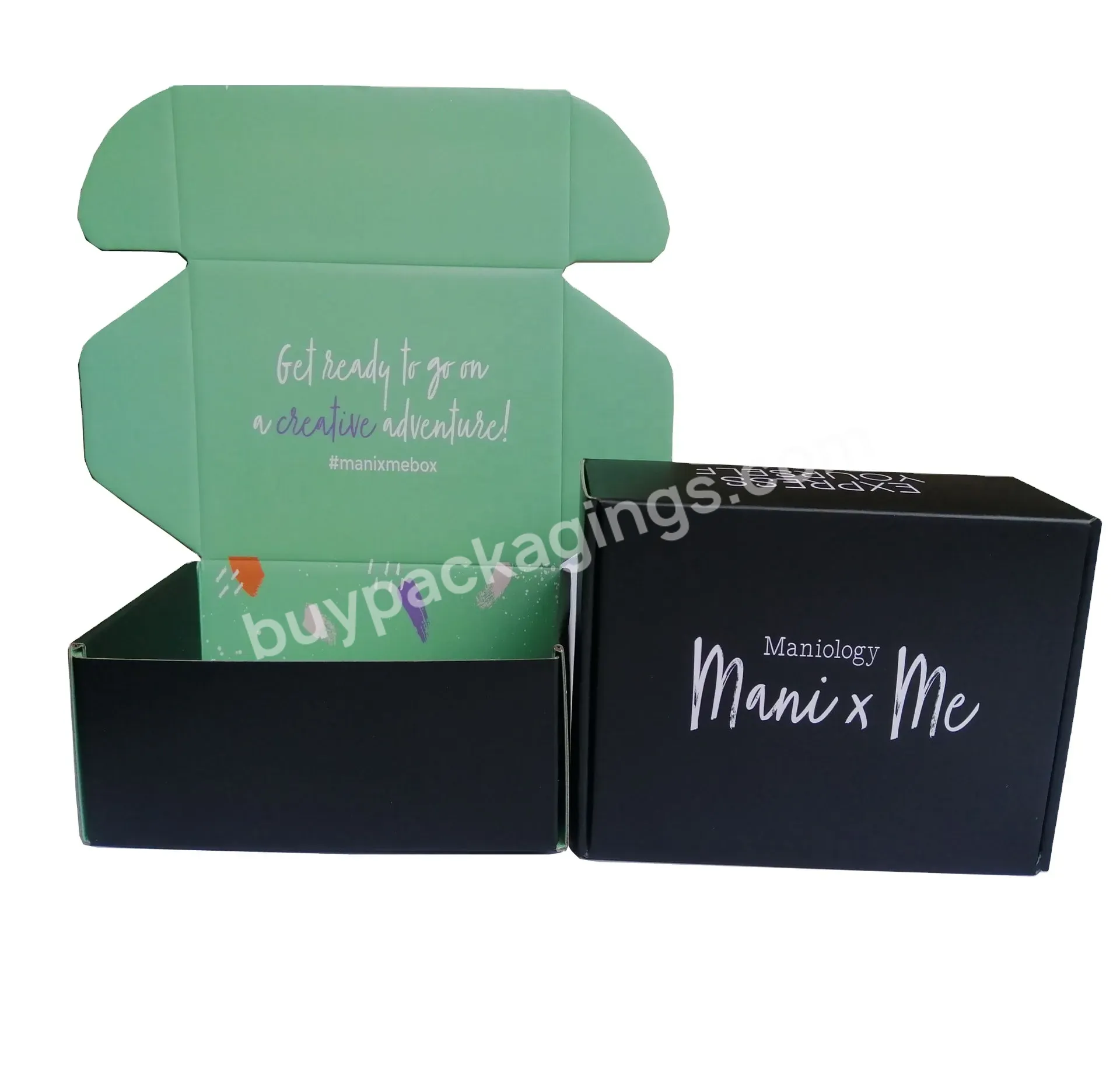 Underwear Skincare Beauty Clothing Packing Mailer Corrugated Paper Custom Logo Printed Gift Delivery Mailing Packaging Box
