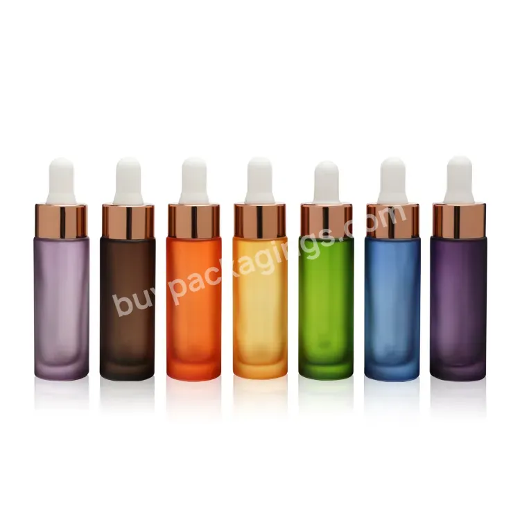 Unique Colored 15ml Serum Bottle Glass Dropper For Face Care Essence 30ml Glass Dropper Bottles Clear Skin Care Cosmetic Make Up