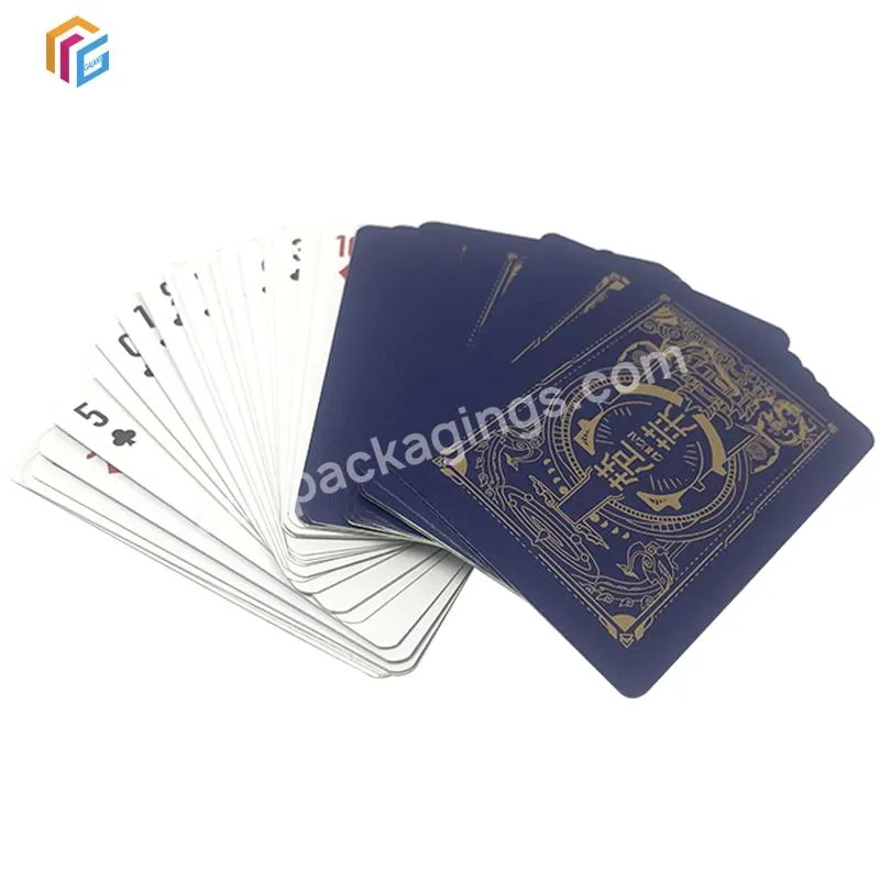 unique completely custom artwork printing advertising plastic game cards full color playing poker cards