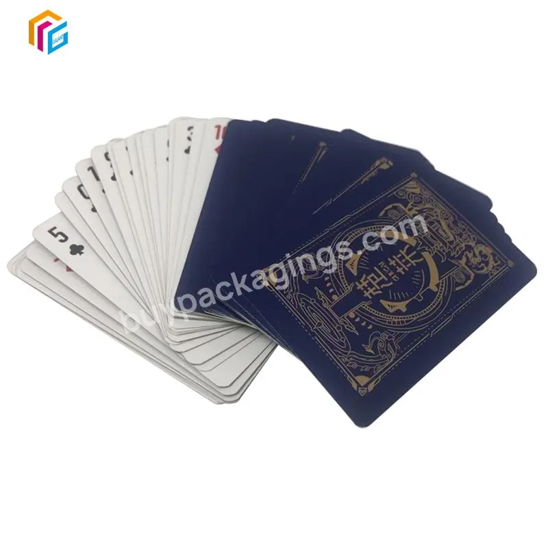 unique completely custom artwork printing advertising plastic game cards full color playing poker cards