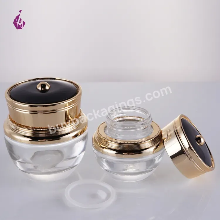 Unique Face Cream Jar 20g 2021 Cosmetic Container Luxury Body Scrub Glass Cosmetic Jar