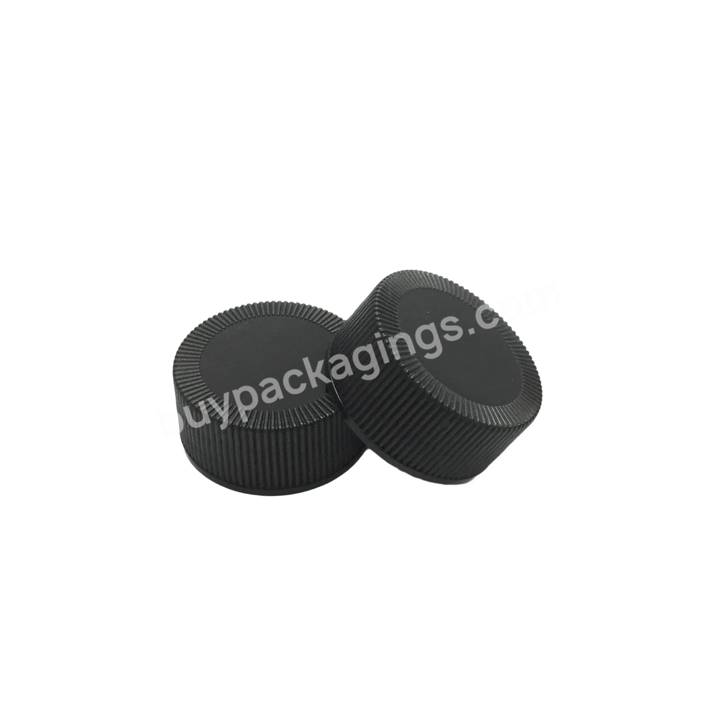 Universal Plastic Black Screw Cap For Bottle Packaging,24/410 28/410 Black Cap