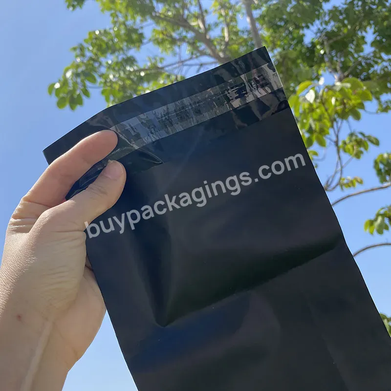 Unpadded Plastic Mailing Bags Matte Finish Envelope Bags For Packaging Shipping Matte Black Shipping Envelopes