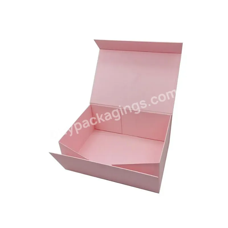 Upgrade Sturdy Gift Box With Lid Packaging Foldable Magnetic Closure Storage Boxes Bridesmaid Proposal Box
