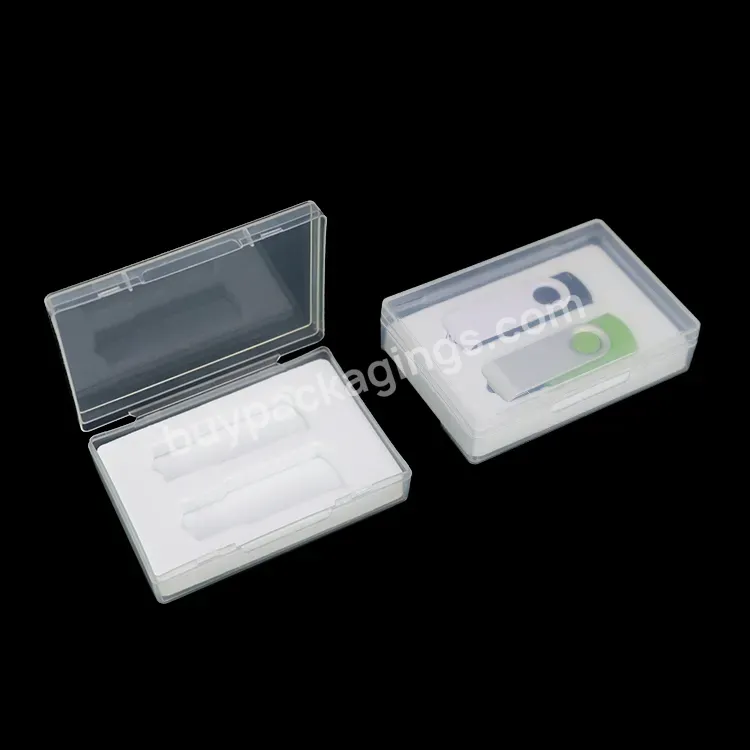 Usb 3.0 External Storage Carrying Clear Dvd Cd Usb Disk Driver Plastic Box Dvd Case With Usb Holder Case