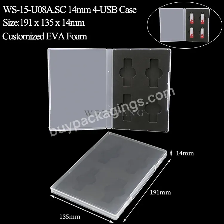 Usb Flash Drive Case Memory Stick Box Key Box Package Usb Stick Case Pp Plastic Customized Pendrive Case