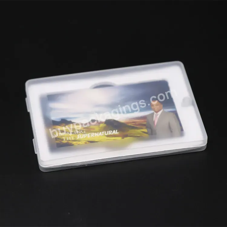 Usb Wedding Clear Box Gifts Packaging Pp Plastic Box Custom Logo Usb Memory Pen Drive Box Sandisk Usb Flash Drive Storage Case