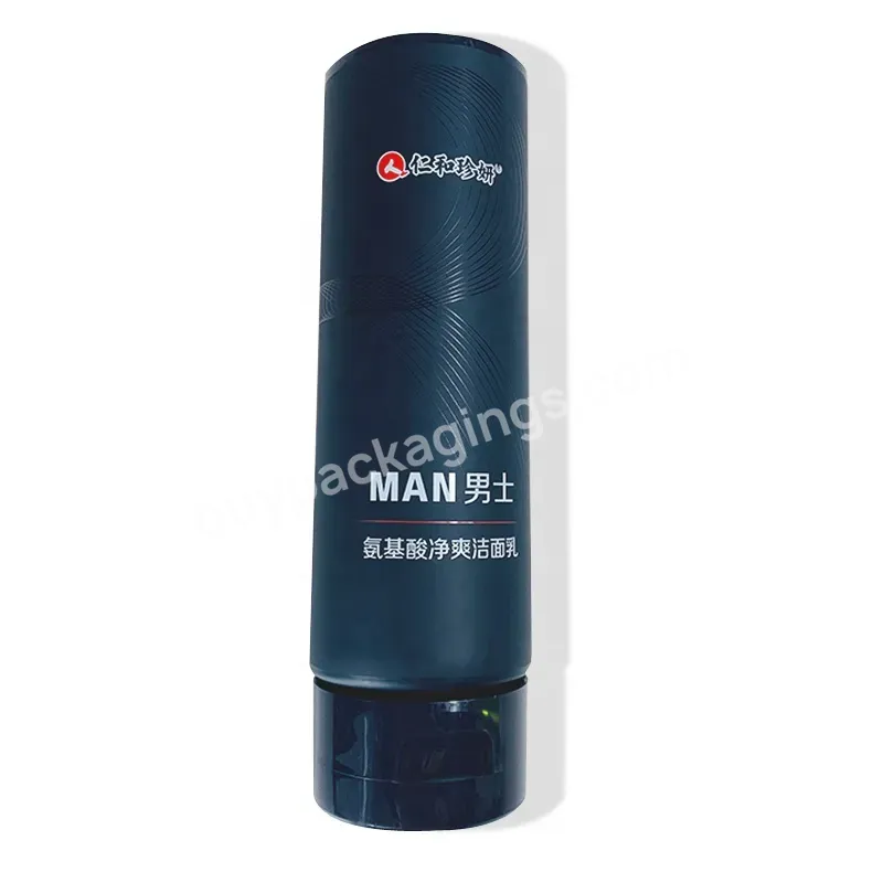 Uv Coating Bio-degrable Black Hand Cream Tube Printing Hand Cream Tube With Silk Screen Printing