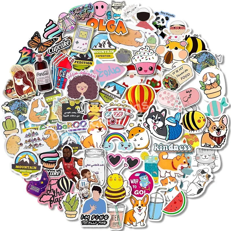 Uv Proof Waterproof Pvc Vinyl Brand Printing Sticker Sheets Die Cut Self Adhesive Logo Custom Sticker Label