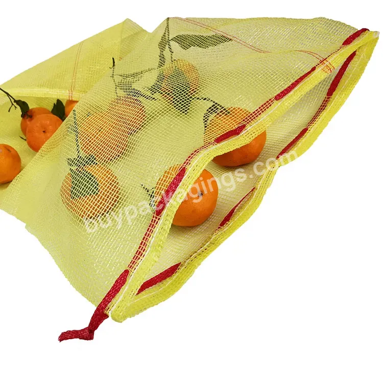 Uv Treated 10kg 25kg Pp Tubular Mesh Bags With Drawstring Capacity Up To 50 Pounds Weight - Buy Tubular Mesh Bags With Drawstring,Orange Mesh Bags,50 Pounds Weight Mesh Bag.